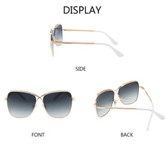 FEISEDY Womens Pilot Sunglasses Oversized Butterfly X Shape Design Cateye Cute Lady Sunglasses B2738