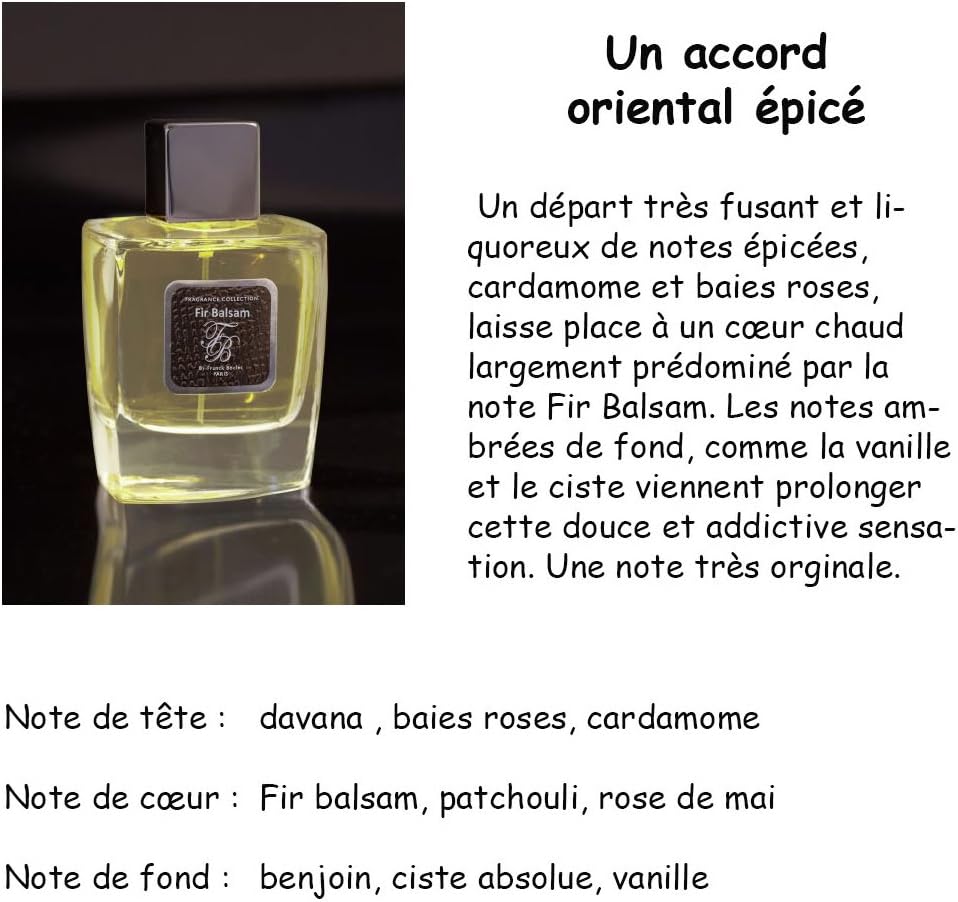 Franck Boclet Fir Balsam Eau De Parfum For Men, 100 ml