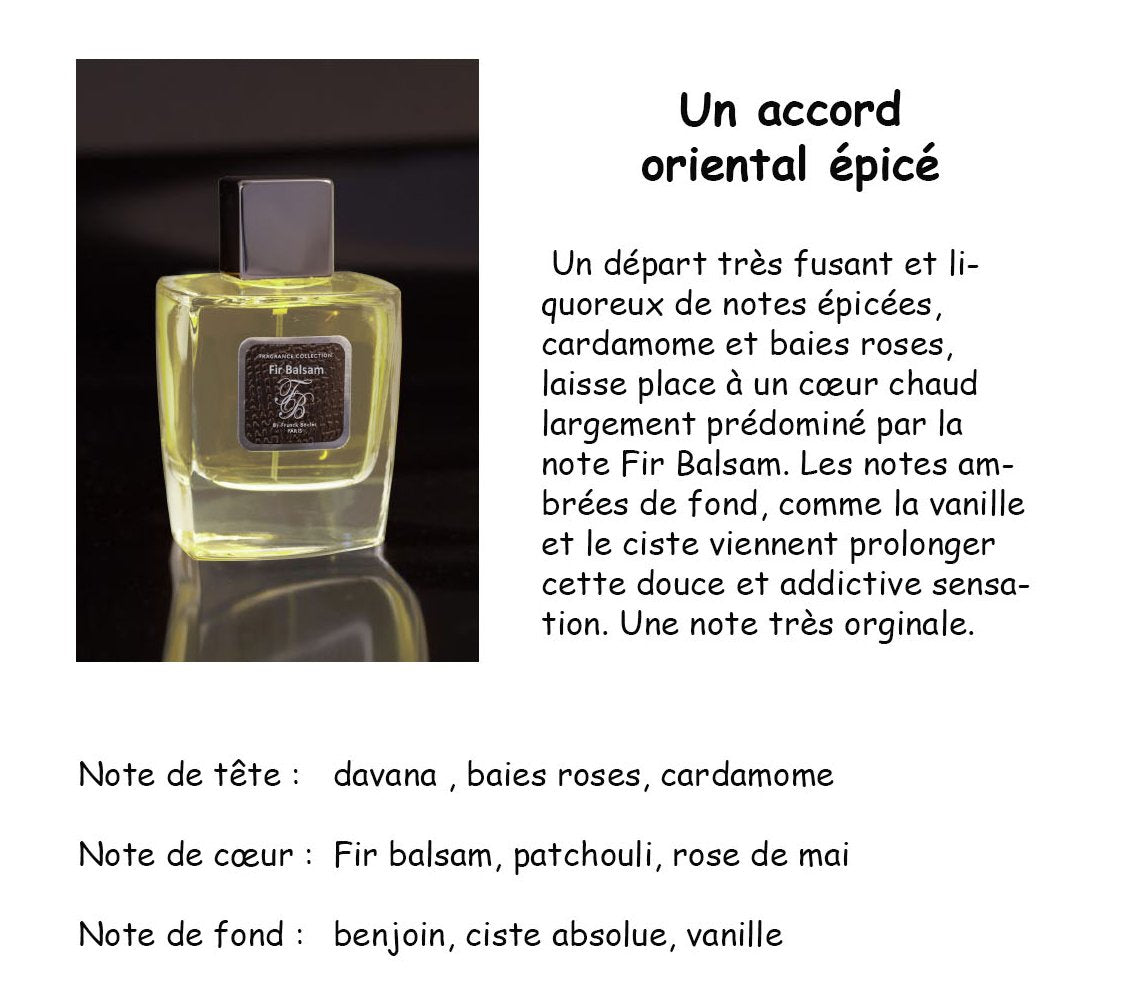 Franck Boclet Fir Balsam Eau De Parfum For Men, 100 ml