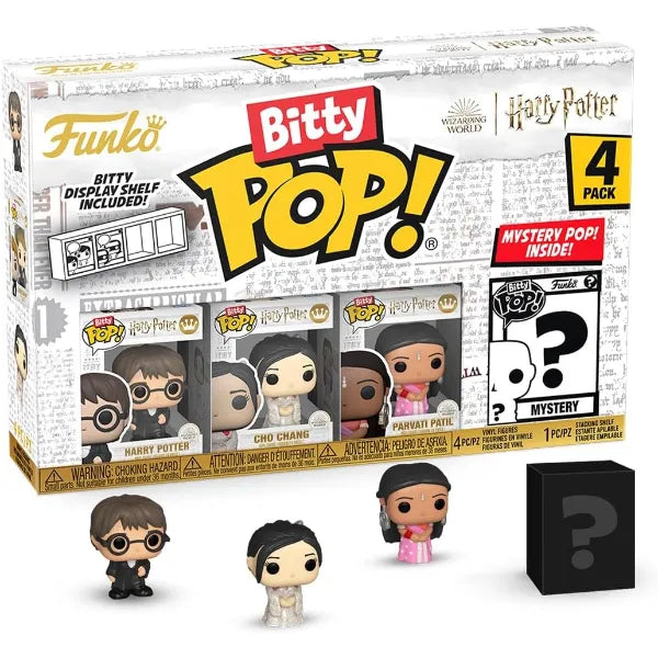 Funko Bitty POP HP GOF - Harry, 4-Pack and A Surprise Mystery Mini Figure - 0.9 Inch (2.2 Cm)
