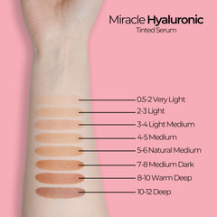 MCoBeauty Miracle Hyaluronic Tinted Serum, 3-4 Light/Medium, Hydration & Glow for Radiant Skin, Vegan, Cruelty Free Cosmetics