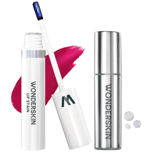 Wonderskin Lip Stain Peel Off Masque (Darling) with Lip Rehab Serum Oil