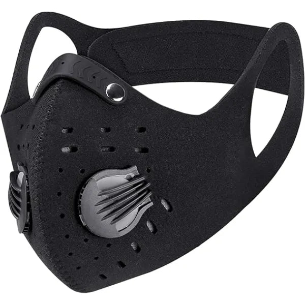 PISIQI Dust Mouth Face Cover Half Face Sports Face Protections Anti Dust Face Mouth Riding Cover with Valve Reusable Breathing Lightweight Face Shield Outdoor Facial for Men and Women