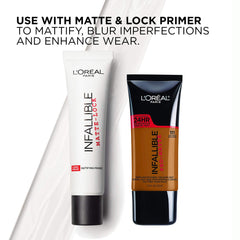 L'Oreal Paris Makeup Infallible Pro-Matte Liquid Longwear Foundation, Nude Buff 104.5, 1 fl; oz.