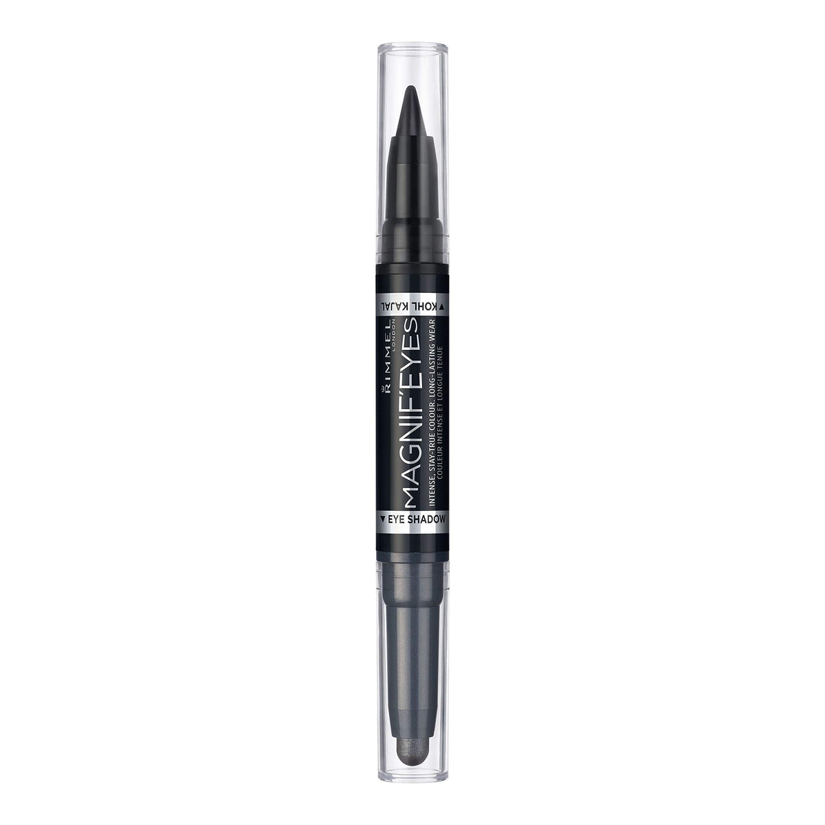 Rimmel London MagnifEyes Duo Eyeshadow & Liner - Back to Blacks: Pearlescent grey with deep black liner