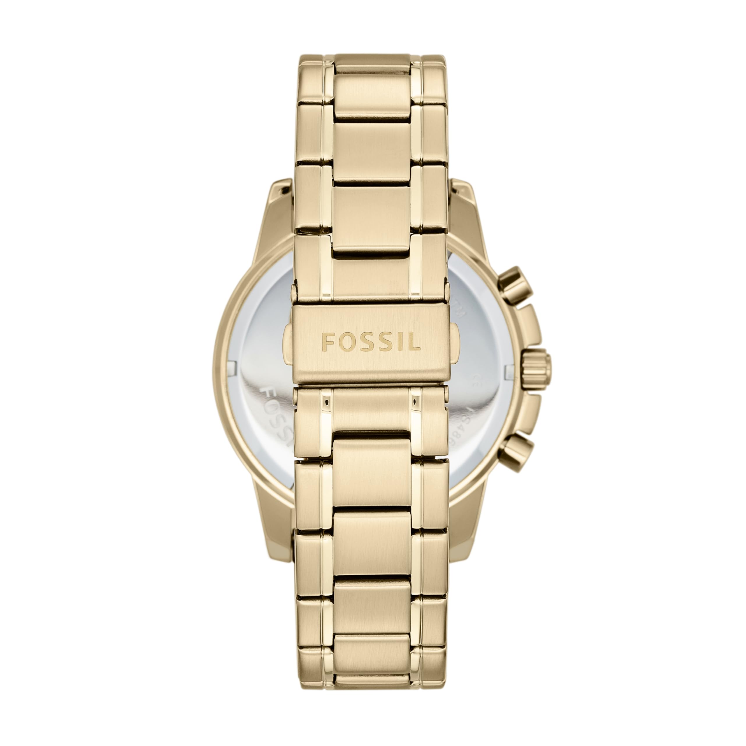 Fossil Men's Dean Stainless Steel Quartz Dress Chronograph Watch Gold