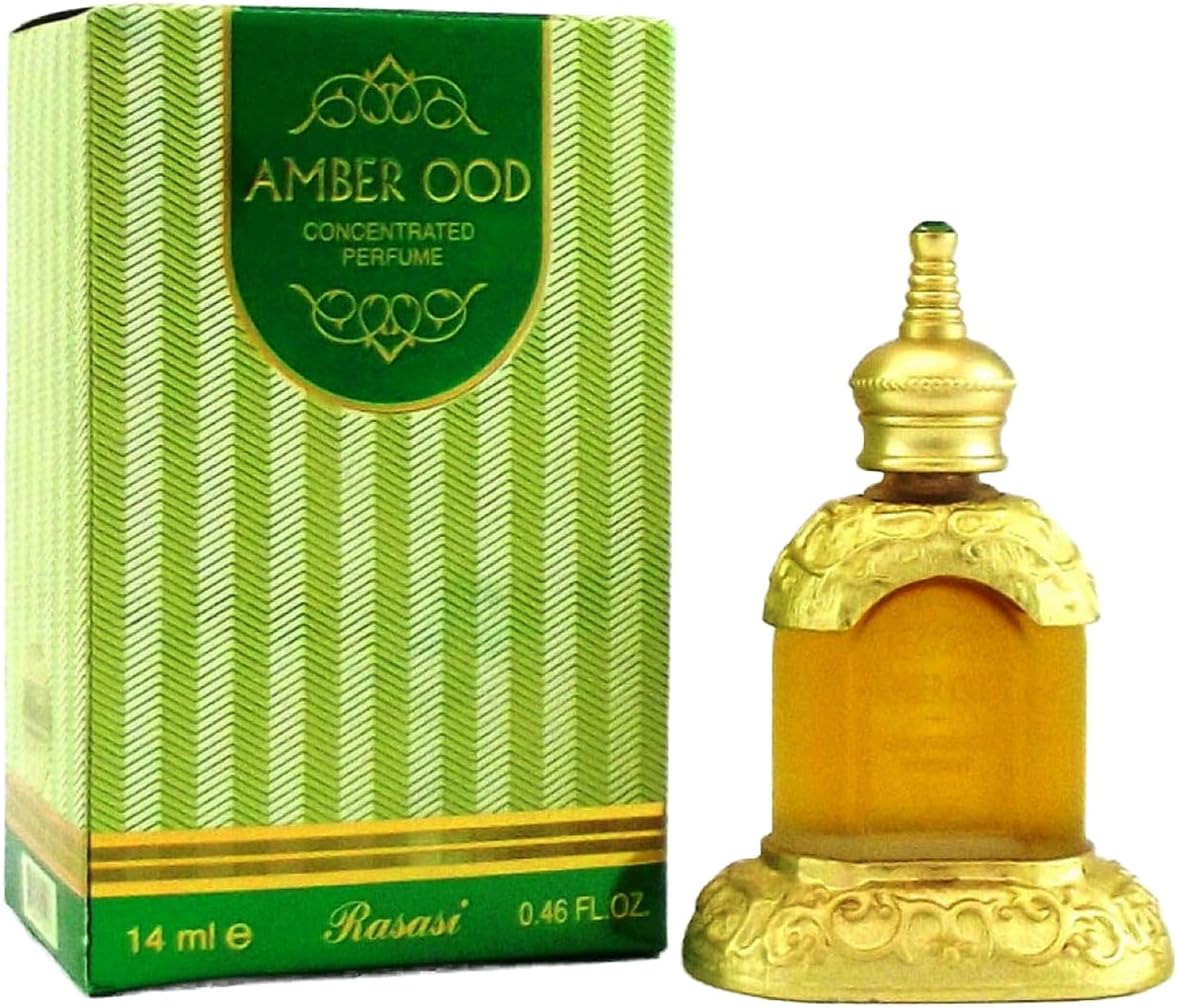 Rasasi Amber OOD Eau de Parfum - 14 ml (for Men, Women, Boys, Girls)