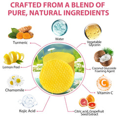 A r b c r n Turmeric Cleansing Pads 2 Pack,Kojic Acid and Turmeric Cleansing Pads for Face and Body Remove Excess Keratin 80 PCS