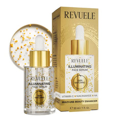 REVUELE Illuminating Face Serum – 1 fl.oz | Vitamin C + Niacinamide + Hyaluronic Acid for Radiance, Hydration & Smoother Skin
