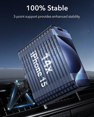 ESR Car Mount Designed for MagSafe, (HaloLock) Stronger Magnets, Magsafe Car Phone Holder, Air Vent Mount for iPhone 16/15/14/13/12 Seires, Car Accessories, Charging Not Supported, Metallic Grey