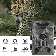 Wi-Fi Trail Camera, 4K 50MP 2.0inch Color Screen 120° Wide Angle Night Vision IP65 Waterproof 0.3S Trigger Hunting Camera for Outdoor