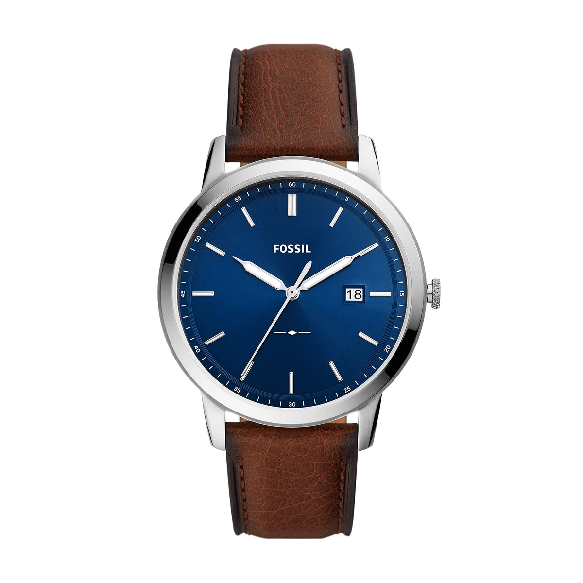 Fossil Men's Minimalist Stainless Steel Slim Casual Watch