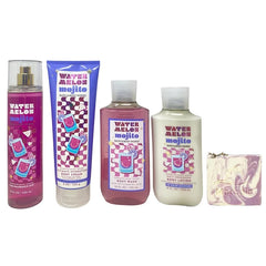 Bath & Body Works Watermelon Mojito Fine Fragrance Mist, Ultimate Hydration Body Cream, Body Wash and Body Lotion with a Lavender Dream Bar Soap