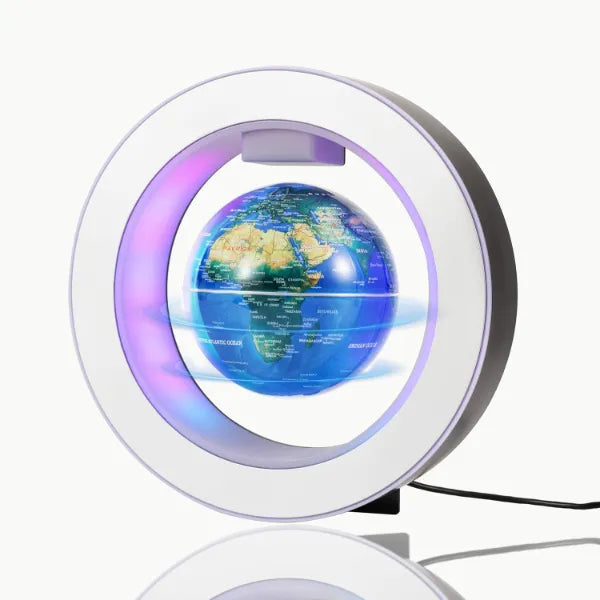 KAIMC Magnetic Levitation Floating Globe 4" Constellation Geography LED Lights Rotating for Kids,Cool Office Desk Unique Men Gift Ideas or Birthday Tech Present Gadgets for Teenage Boys