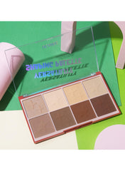 UCANBE 8-Color Blush & Contour Palette - Versatile Face Sculpting, Highly Pigmented Matte, Smooth Natural Finish, Long-Lasting Bronzer & Blush Powder. (Contour Palette, STUB083-03)
