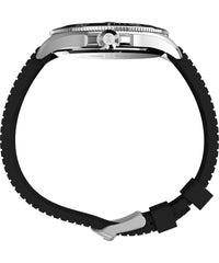 Timex 43 mm Harborside Coast Watch - Black/Green/Silver-Tone