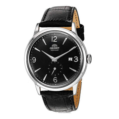 Orient Men's "Bambino Small Seconds" Japanese-Automatic Watch with Leather Strap, 21 mm