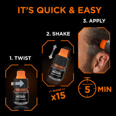 L'Oreal Paris Men Expert One Twist Hair Colour, Natural Black Hair Dye For Men. Mens Hair Dye For Men Dying Hair To Cover Grey Hair, Gives Quick Natural Looking Results - Shade 2 Natural Black