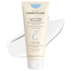 Embryolisse Foaming Cream Milk. Hydrating Cleanser for Face and Body, Soap-Free, Vegan Formula, 6.76 Fl Oz