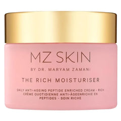 MZ SKIN The Rich Moisturiser 1.69 fl oz | Anti-Aging Face Cream with Hyaluronic Acid, Peptides & Ceramides | Deep Hydration, Firmness & Plumps To Reduce Fine Lines & Wrinkles