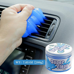 McMola Car Cleaning Gel Kit Universal Detailing Automotive Dust Car Crevice Cleaner Slime Auto Air Vent Interior Detail Removal for Car Putty Cleaning Keyboard Cleaner Car Accessories Blue