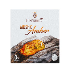 Alcohol Free Attar Roll On - 9.9ml | Exquisite & Long Lasting Fragrance (Pack of 1-9.9ml, Mushk Amber)