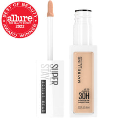 Maybelline Super Stay Liquid Concealer Makeup, Full Coverage Concealer, Up to 30 Hour Wear, Transfer Resistant, Natural Matte Finish, Oil-free, Available in 16 Shades, 20, 0.33 fl oz