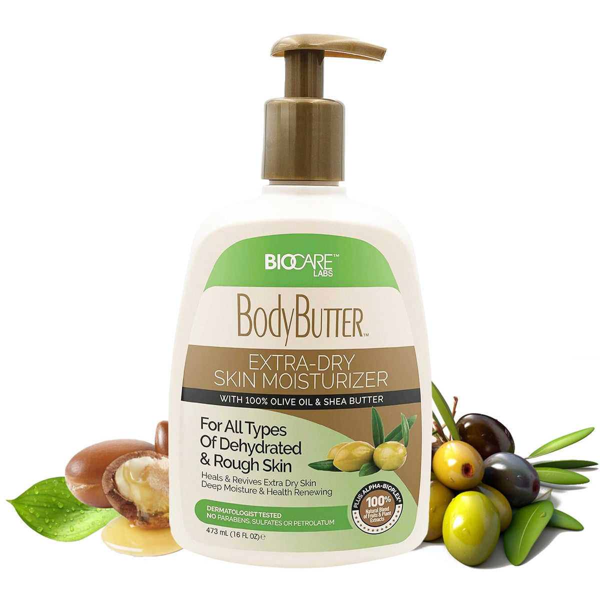 Biocare Moisturizing Body Butter by Labs - Body Cream with Natural Shea Butter, Olive Oil & Vitamin E - Instantly Penetrates & Deeply Replenishes Skin - Lotion Designed for Dry Skin