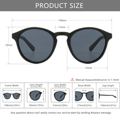SUNGAIT Women's Classic Vintage Round Polarized Sunglasses Retro Style UV400 SGT166