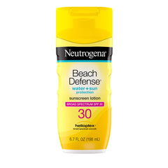 NEUtrogena Beach Defense Water Resistant Sunscreen Lotion With Broad Spectrum Spf 30, 6.7 Fl. Oz, 6.7 Ounce