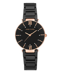Anne Klein Women's AK/3266 Premium Crystal Accented Ceramic Bracelet Watch
