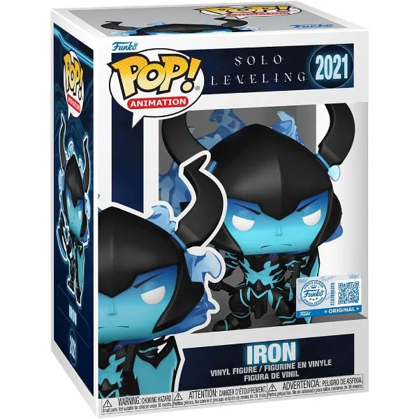 Funko Pop! Animation: Solo Leveling - Iron - 1/6 Odds for Rare Chase Variant - Glow in The Dark - Styles May Vary