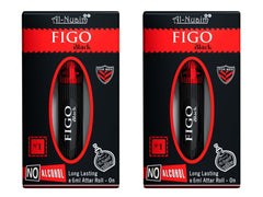 Figo Black Alcohol Free Attar Roll On for Men - Pack of 2 (6ml Each) | Exquisite & Long Lasting Fragrance