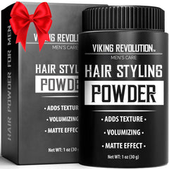 Viking Revolution Hair Styling Powder for Men, Easy to Apply - Texturizing, Mattifying and Volumizing, Residue Free - 1oz