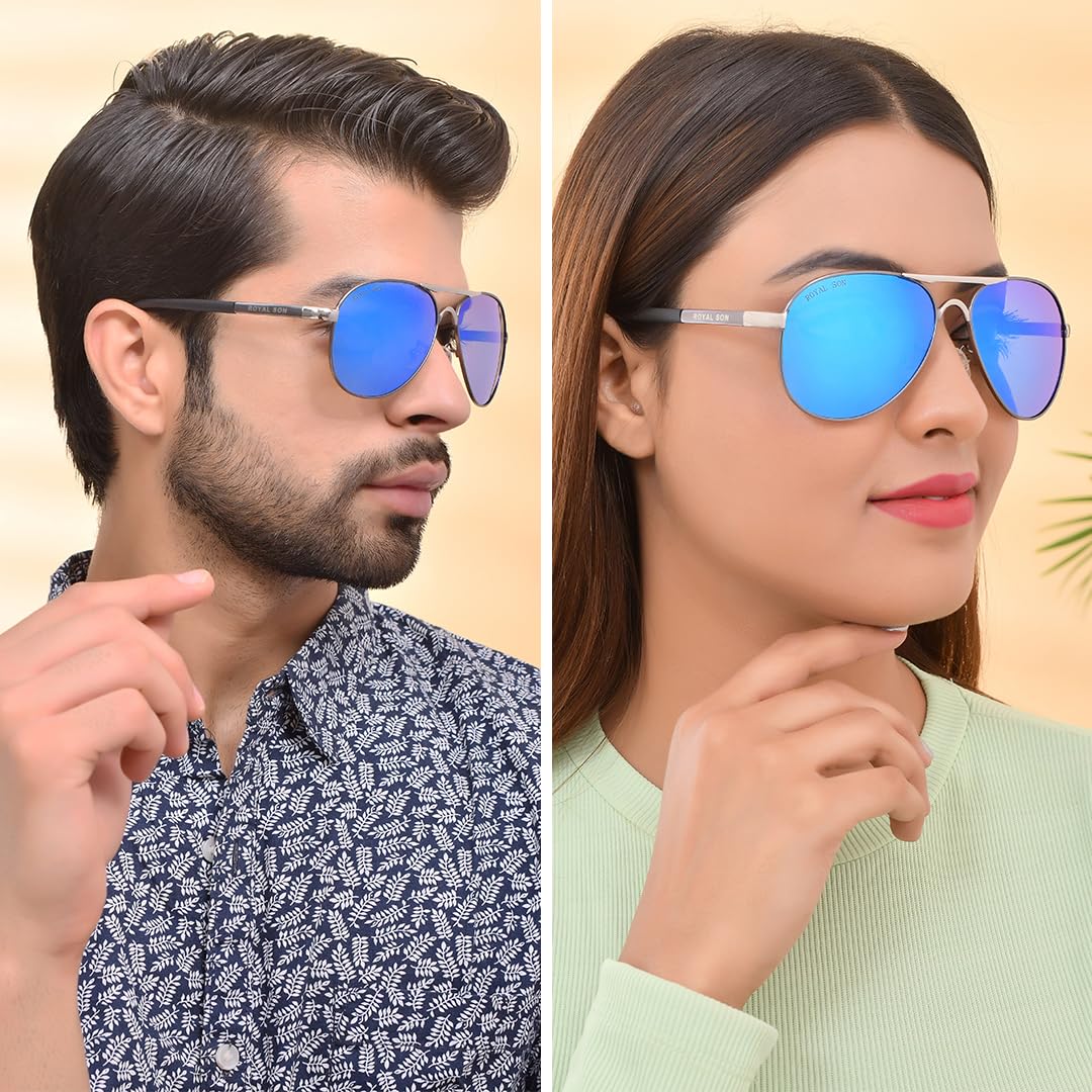 Royal Son Aviator Men Women Polarized Sunglasses for 100% UV Protection