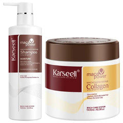 Karseell Collagen Hair Treatment Deep Repair Smooth Conditioning Shampoo with Argan Oil