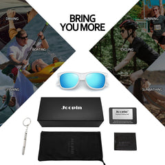Joopin Square Polarized Sunglasses for Men Women, Classic Retro Sun Glasses UV400 Protection Driving Fishing