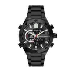 Skechers Men's Quartz Lightweight Analog Digital Watch - Agnew Black