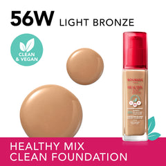 Bourjois - Healthy Mix Clean Foundation, Foundation, Clay 056, Light Bronze 30Ml