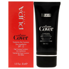 Pupa Milano Extreme Cover Foundation SPF 15-010 Alabaster For Women 1.01 oz Foundation