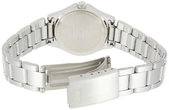 Casio Womens Quartz Watch, Analog Display and Leather Strap