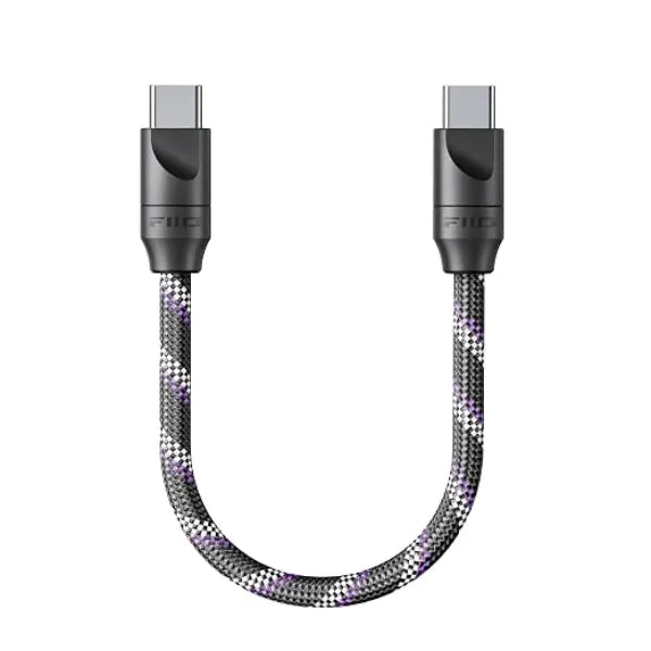 FiiO Trust Series LT TC7L USB C to USB C OTG Digital Audio Cable, Silver Plated OFC, Supports HiFi Audio & Charging, Compatible with DAC/Amp, DAP, Smartphone and Tablet (4.9ft)
