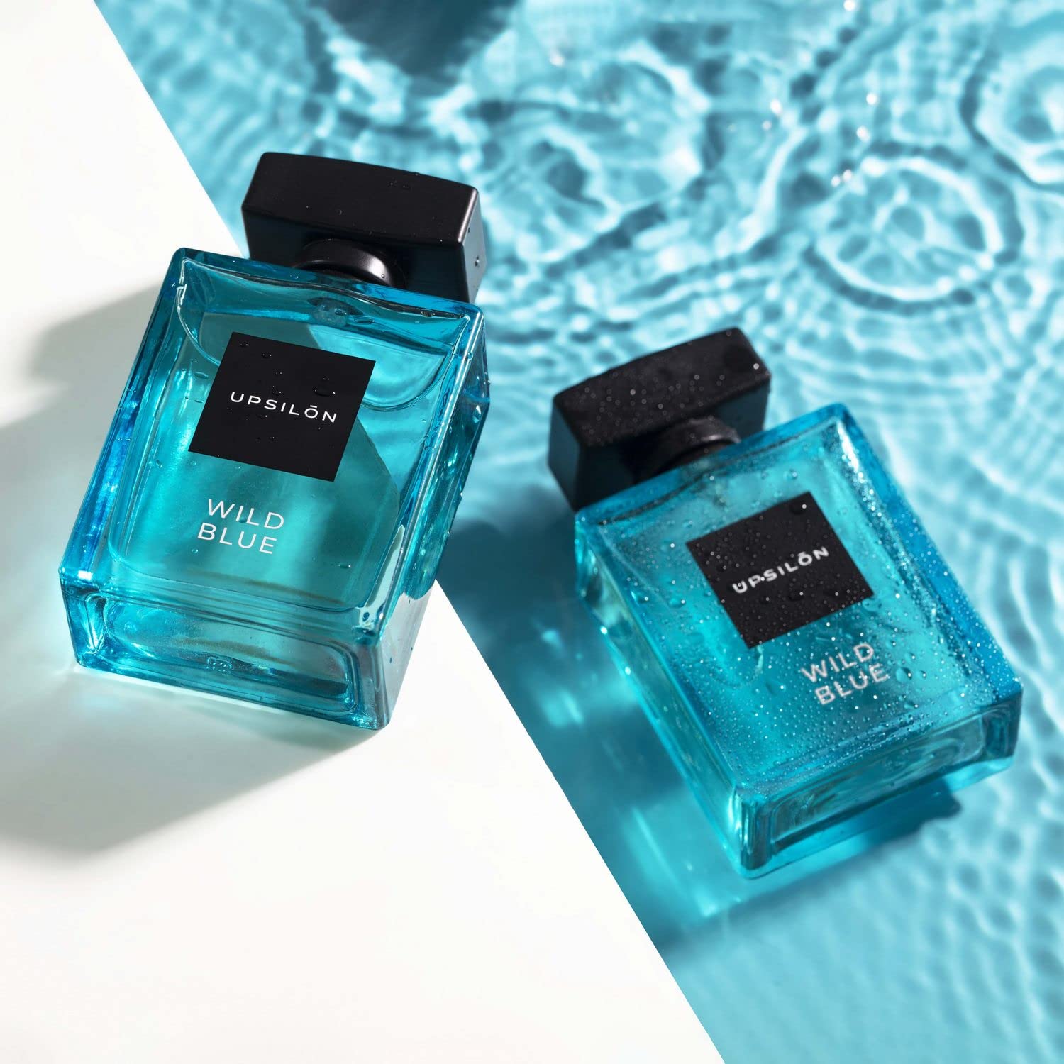 UPSILON Wild Blue Eau De Parfum Premium Long Lasting Fresh & Powerful Fragrance Spray Travel Friendly Luxury Parfum Scent | Men’s Perfume | 100ml - Pack Of 1
