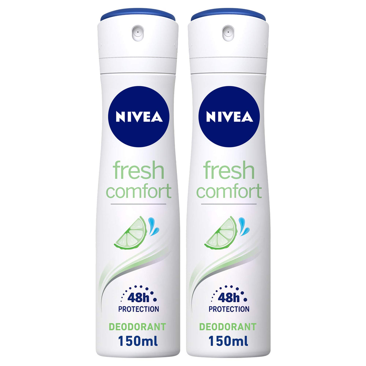 NIVEA Deodorant Spray for Women, Fresh Comfort - 2x150ml