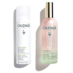 Caudalie Beauty Elixir Toning Face Mist 100 mL and Travel Size Grape Water Mositurizing and Soothing Face Mist 75 mL