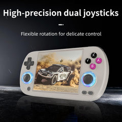 HANHIBR RG40XX H Retro Handheld Game Console, Linux OS Built-in 64G TF Card Retro Video Games Consoles 4.0 Inch IPS Screen Portable Pocket Video Player 5500+ Games (Gray)