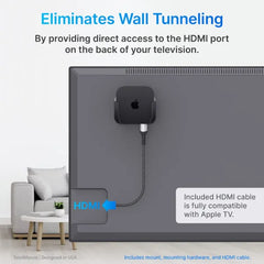 TotalMount Apple TV Mount & Cable – Compatible with All Apple TVs