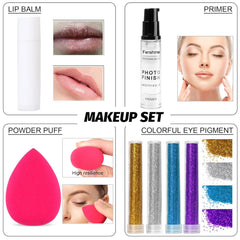 fenshine (KIT005 ) - All In One Makeup Kit, Makeup Kit for Women Full Kit, Makeup Gift Set for Women Beginners, Makeup Essential Starter Bundle Include Eyeshadow Palette Lipstick Eyebrow Pencil Bru...