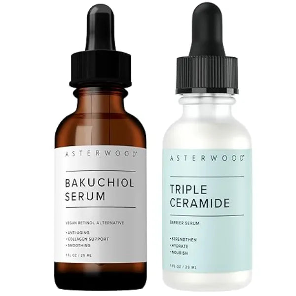 Astwerwood Bakuchiol Serum 1 oz + Triple Ceramide Serum 1 oz