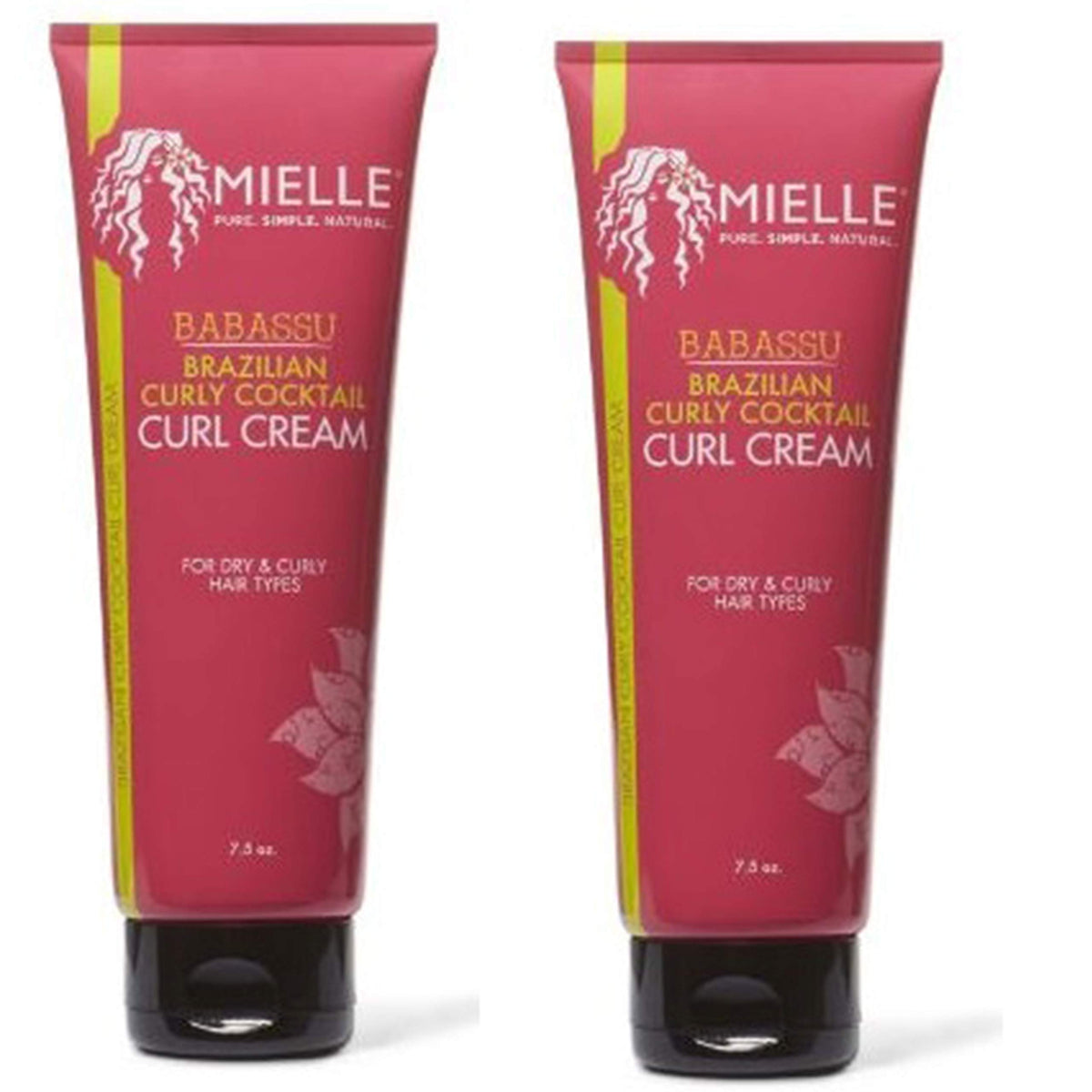 Mielle Organics Brazilian Cocktail Curl Cream, 7.5oz, Pack of 2